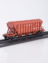Масштабная модель 1:87 Советский вагон-хоппер модели 19-752 с журналом №2 (Наши Поезда. Modimio)